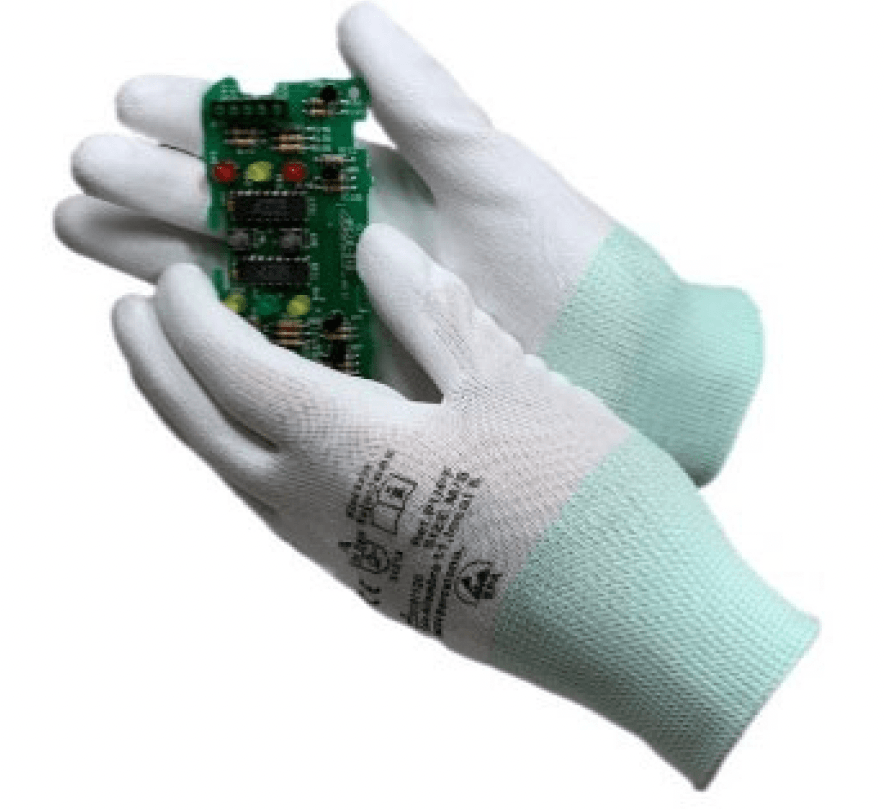 esd handschuhe wiki ESD Glove Polyester 'Palm Fit'